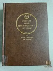 Webster’s Third & Seven Language Dictionary — Three volumes — photo 8